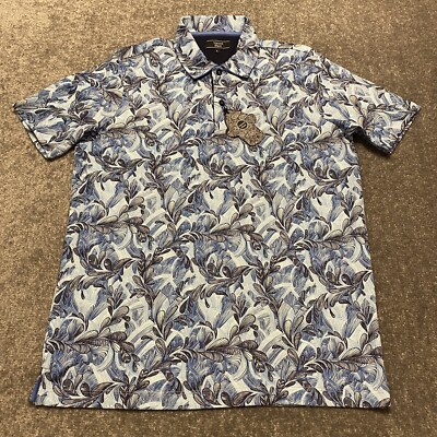 Visconti Black Mens Polo Shirt Small Blue Short Sleeve Casual Golf Adult S NWT