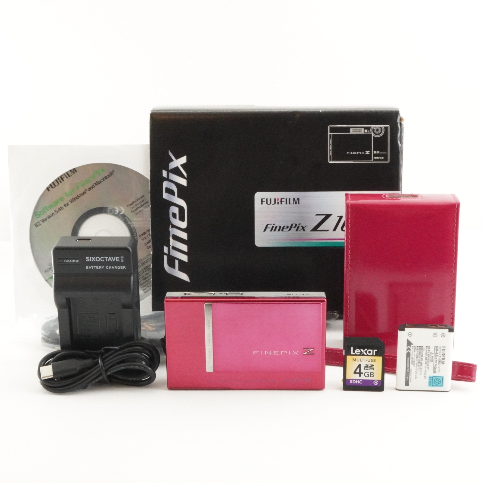 FUJIFILM FinePix Z100fd Pink In Box With 4GB SDHC Card from Japan