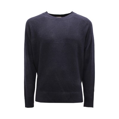 BROOKSFIELD 9587AV MAGLIONE UOMO BROOKSFIELD MAN CASHMERE SWEATER BLUE