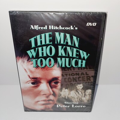 Alfred Hitchcock's The Man Who Knew Too Much (DVD, Full Screen) Slim Case - New