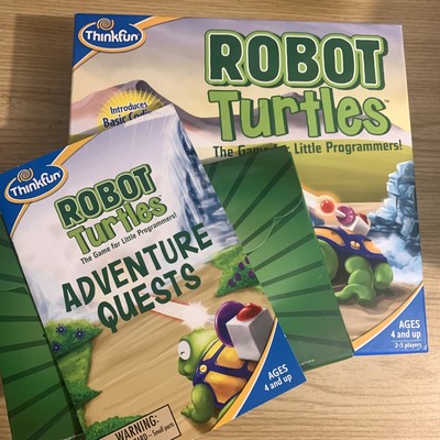 ThinkFun Robot Turtles Board Game + Adventure Quests Pack Preschool Programming