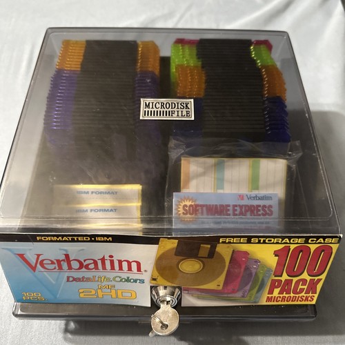 Verbatim DataLife Colors MF 2HD Formatted IBM Storage Case