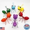 Cruis Cuka Metal Yard Art Garden Decor for Outside Cute Ants Yard Decorations Outdoor Lawn Ornaments Backyard Gifts for Mom - Set of 6