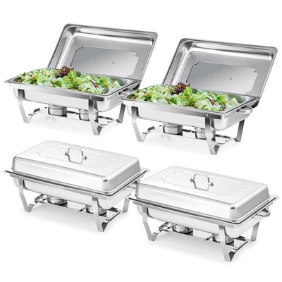 Wilprep 9L Chafing Dish Buffet Scaldavivande in Acciaio Inox Alimentare