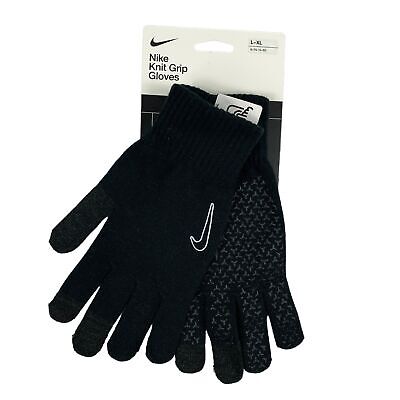 Nike Mens Knit Tech Grip 2.0 Gloves Black L-XL