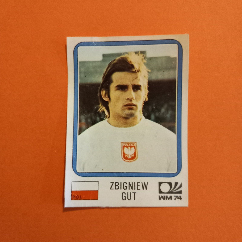 Panini Munchen 74. Zbigniew Gut #342, Pologne. RéCup. TrèS Bon éTat