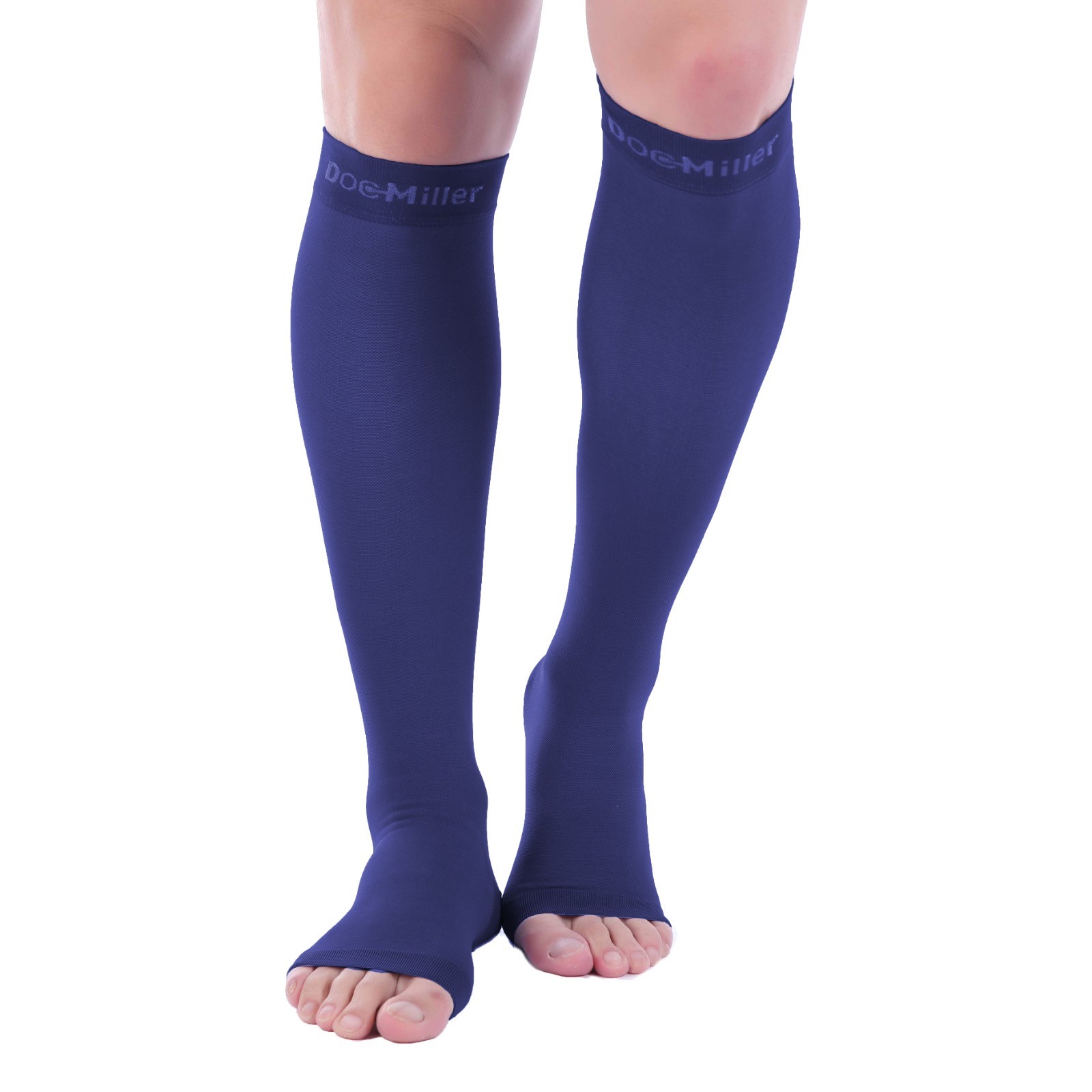 2 Pairs Mix, L/XL HealthyNees 2 Set Open Toe 2030 mmHg Compression Leg Calf Swelling Zipper