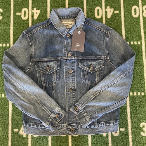 Pre-owned Levi's Made & Crafted Boyfriend Trucker Japanese Denim Jacket Women's Sz M $248 In Bottle Blue