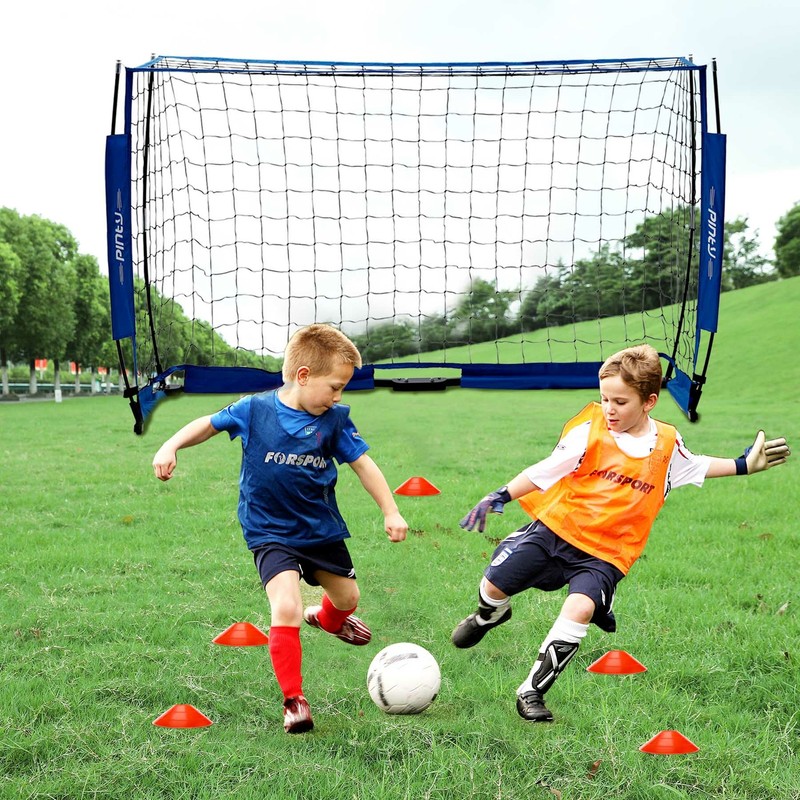 365 / 180 cm Fußballtor Fußballtore Tornetz Fußballnetz Fußballtornetz Tragbar
