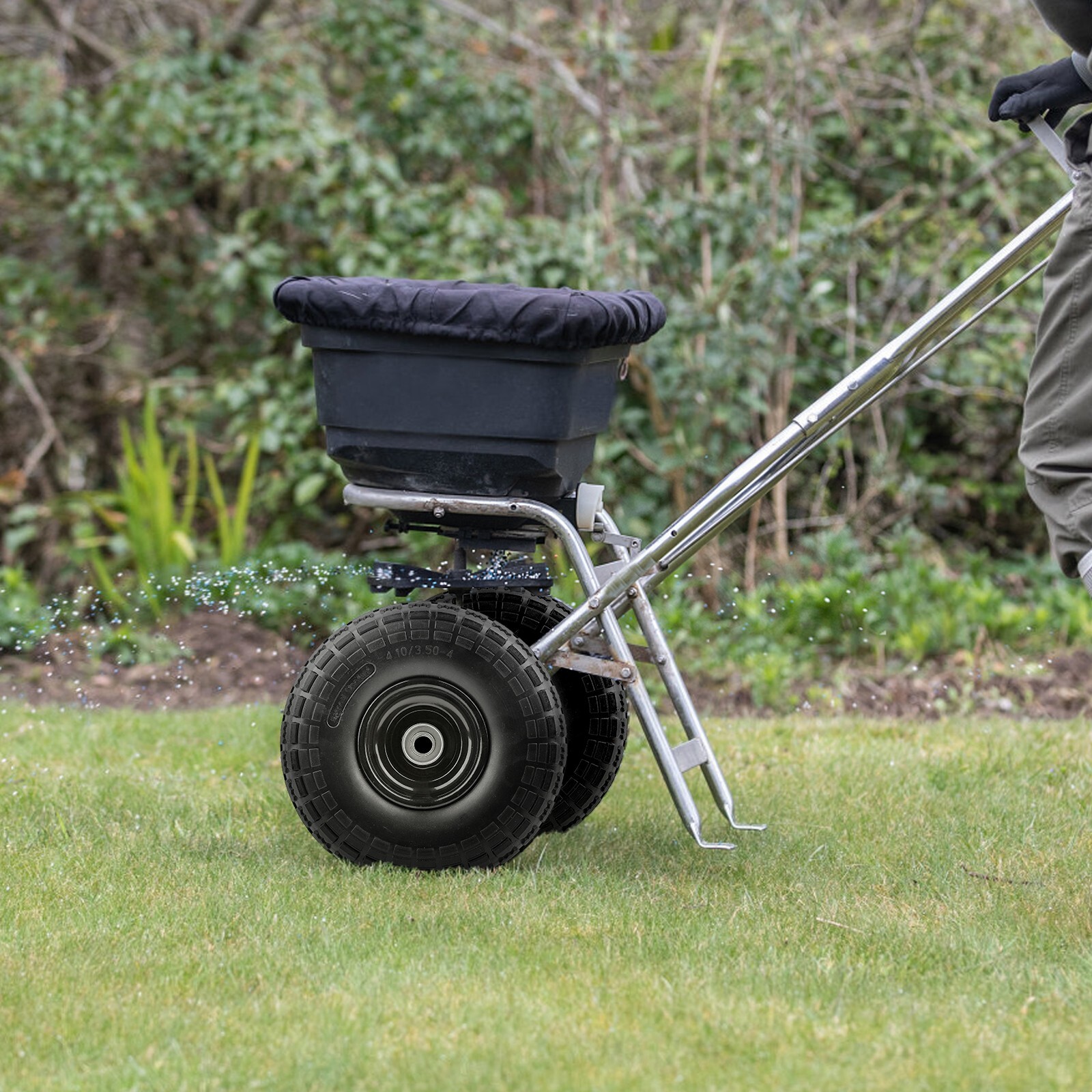 2 PACK 10" Flat Free Tubless Tire Wheel 4 Hand Truck Dolly Go Kart Wagon FOAM