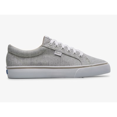 

Keds Women Jump Kick Textile Linear Static Sneaker Grey 9 M Fashion Sneakers