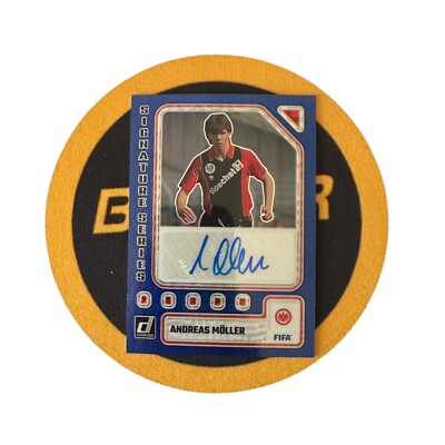 2023-24 Panini Donruss Soccer Autograph Blue ANDREAS MULLER /99