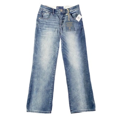 Democracy Ab Solution Barely Boot Jeans Women's 6 Blue Medium Wash Stretch Mid