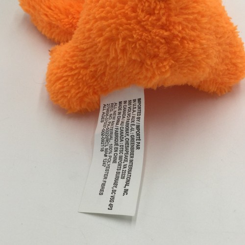 Greenbrier Neon Orange Green Puppy Dog Plush Soft Toy Stuffed 7