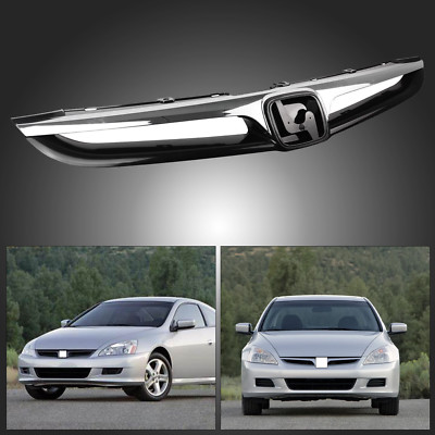 Kspeed Front Bumper Grille For Honda Accord 4DR 2006-2007 Grill W/Chrome Molding