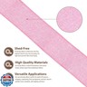 Mandala Crafts Pink Burlap Wired Ribbon 2.5 Inches Wide Jute Ribbons for Crafts - 10 Yds Roll Rustic Burlap Wrap Trim Ribbons for Wreaths Bows Party Decoration