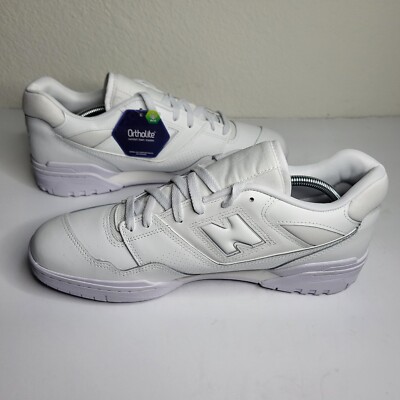 New Balance 550 USA Triple White BB550WWW Mens 11.5 and 13 D Width New W/O Box