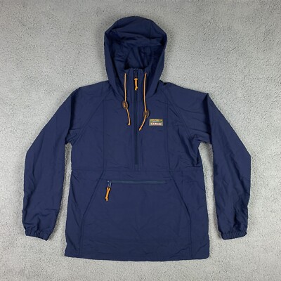 L.L. Bean Jacket Mountain Classic Anorak Womens XS Navy 1/2 Zip Pullover NWT NEW