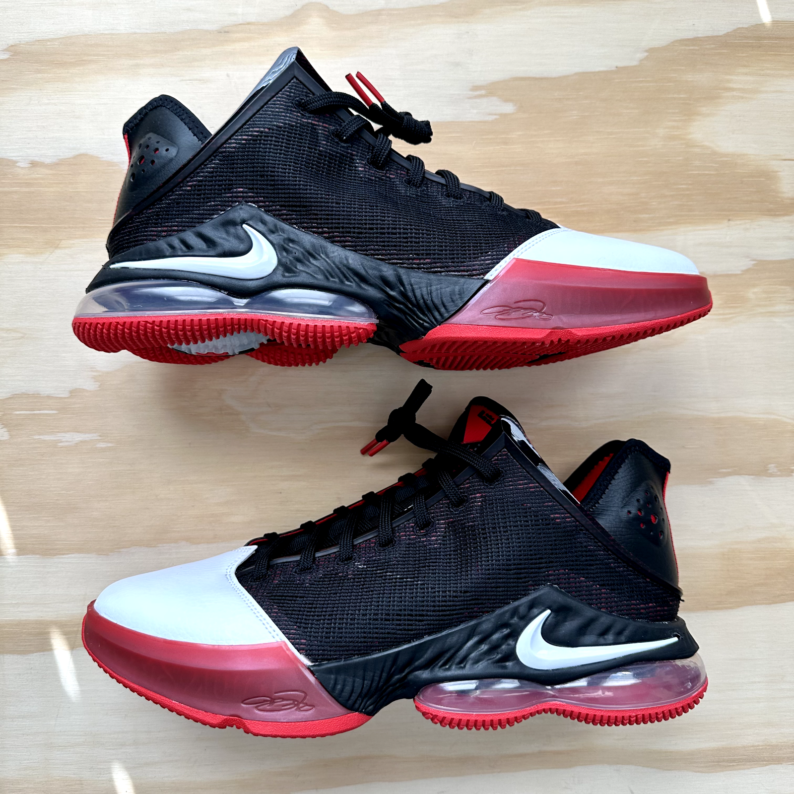 Nike LeBron XIX 19 Low Bred DH1270-001 Black Red Basketball