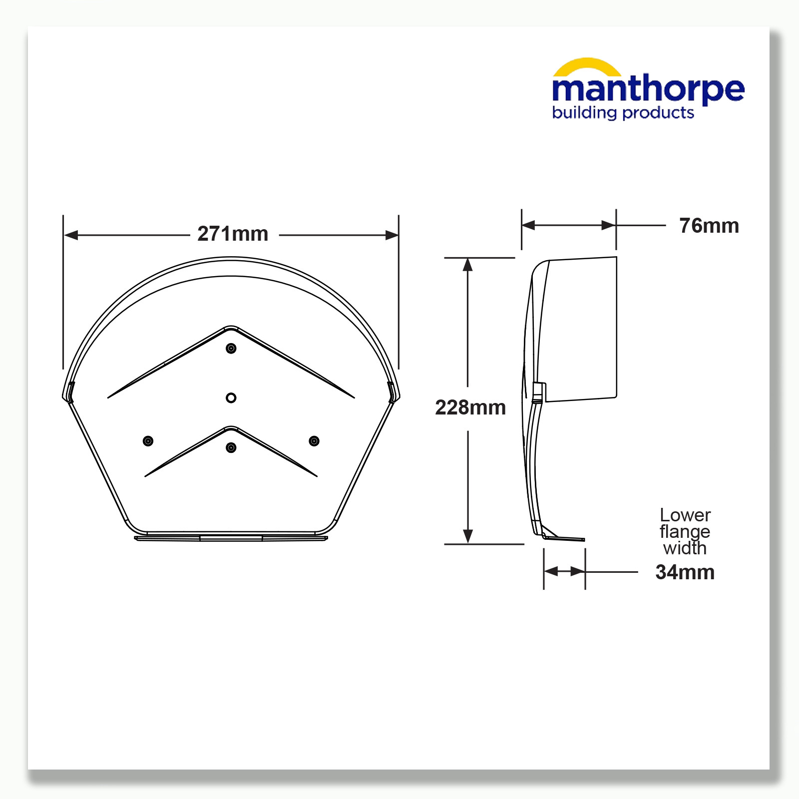 DRY VERGE MANTHORPE GABLE APEX ROOF TILE PLASTIC END CAP eBay