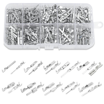 290Pcs Car Electrical Wire Terminal Pins Kit 1/1.5/1.8/2.2/2.8/3.5mm Connector