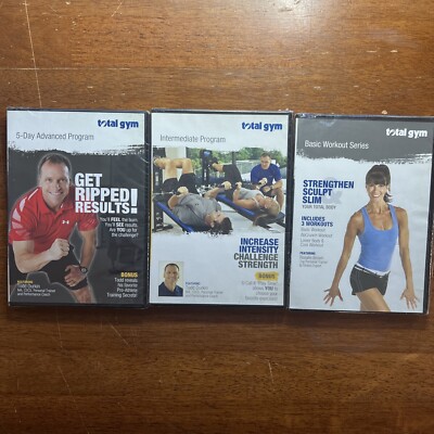 TOTAL GYM DVD Lot (3) NEW & SEALED