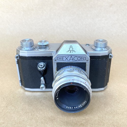 Hexacon ZI 35mm M42 Mount SLR Film Camera W/ Carl Zeiss 50mm