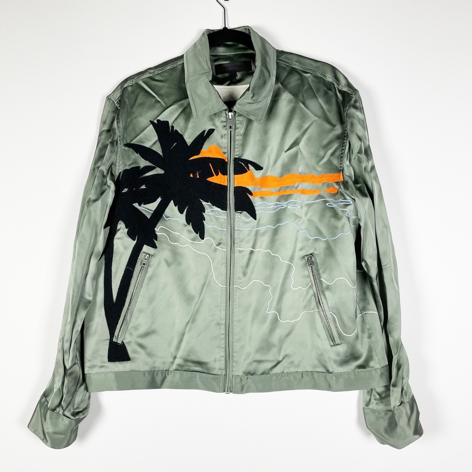 ジャケット・アウター Rag & Bone Roth Embroidered Satin Jacket Rag & Bone Roth Embroidered Satin Jacket