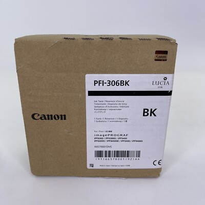 Genuine Canon PFI-303BK 330ml Black Ink Tank iPF810-815-iPF825 FACTORY SEALED