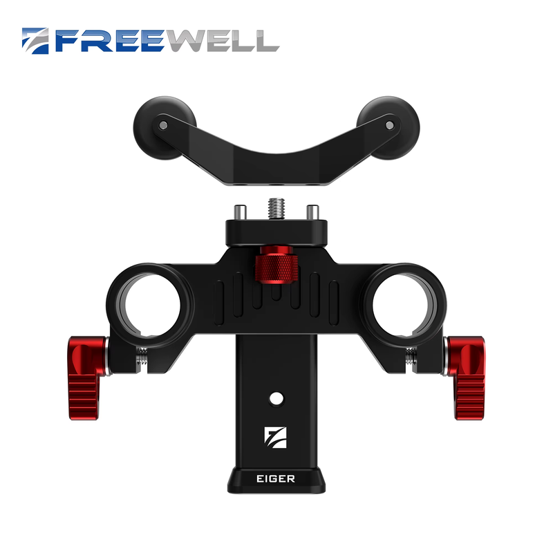 Freewell Adjustable Universal 15mm Rail Mount Support Compatible with Eiger Matt