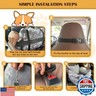 Dog Car Seats for Small Medium Sized Dogs Carseat for Car Funny Fuzzy Pet Dog Booster Car Seat Puppy Under 32 Lbs with Soft Plush CushionandWashable Removable Cover