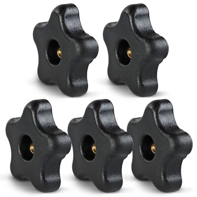 Dct 5 Star Knobs 5/16in18 Internal Threaded Knob Clamping Knob Jig Knobs   T Kno