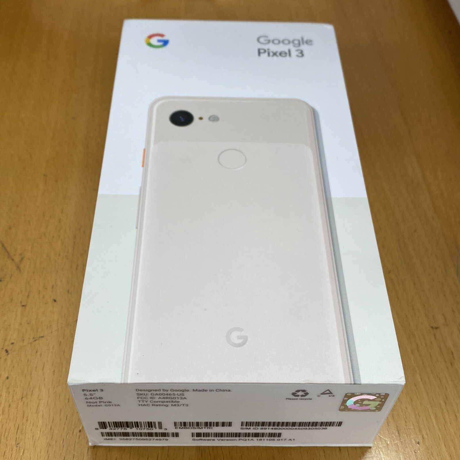 Verizon Google Pixel 3 - 64GB - Not Pink - GA00465-VZW | eBay