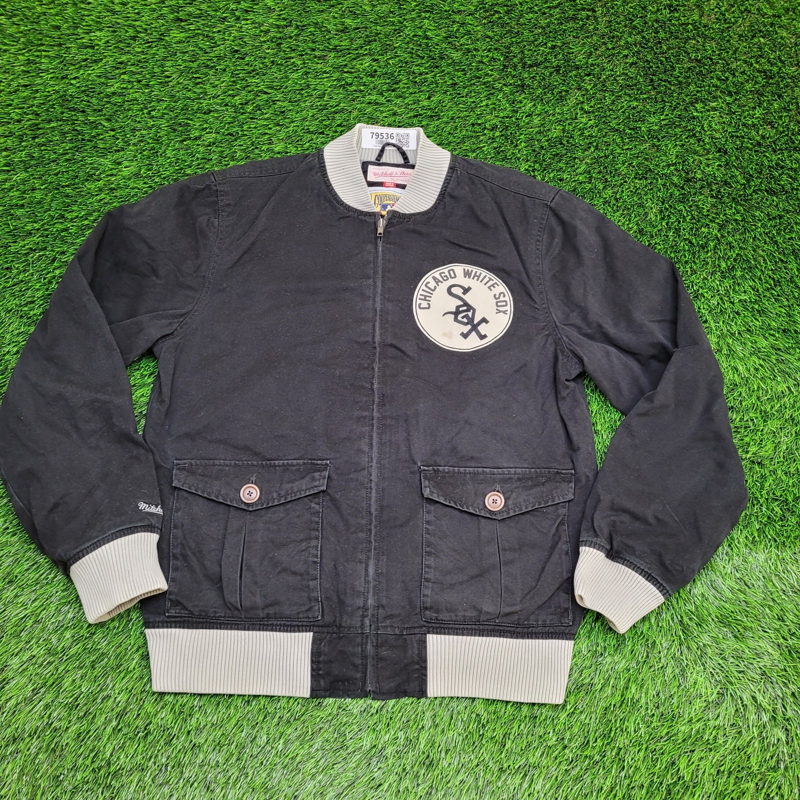 Vintage 90s Chicago White Sox Jacket Large 22x26 Black | eBay