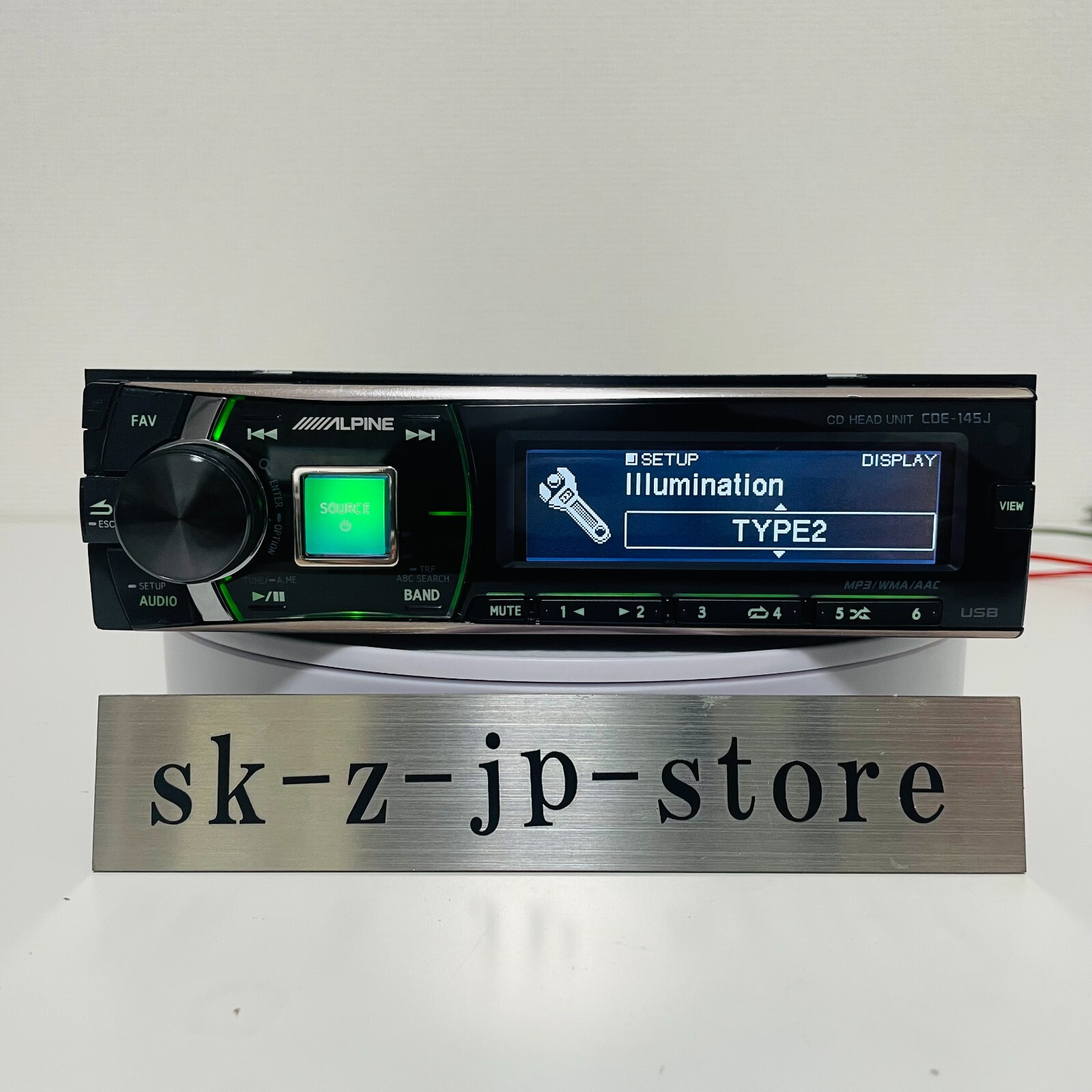 Alpine CDE-145J 4/7-1 アルパイン CDE-145J CD HEAD UNIT CDデッキ CD