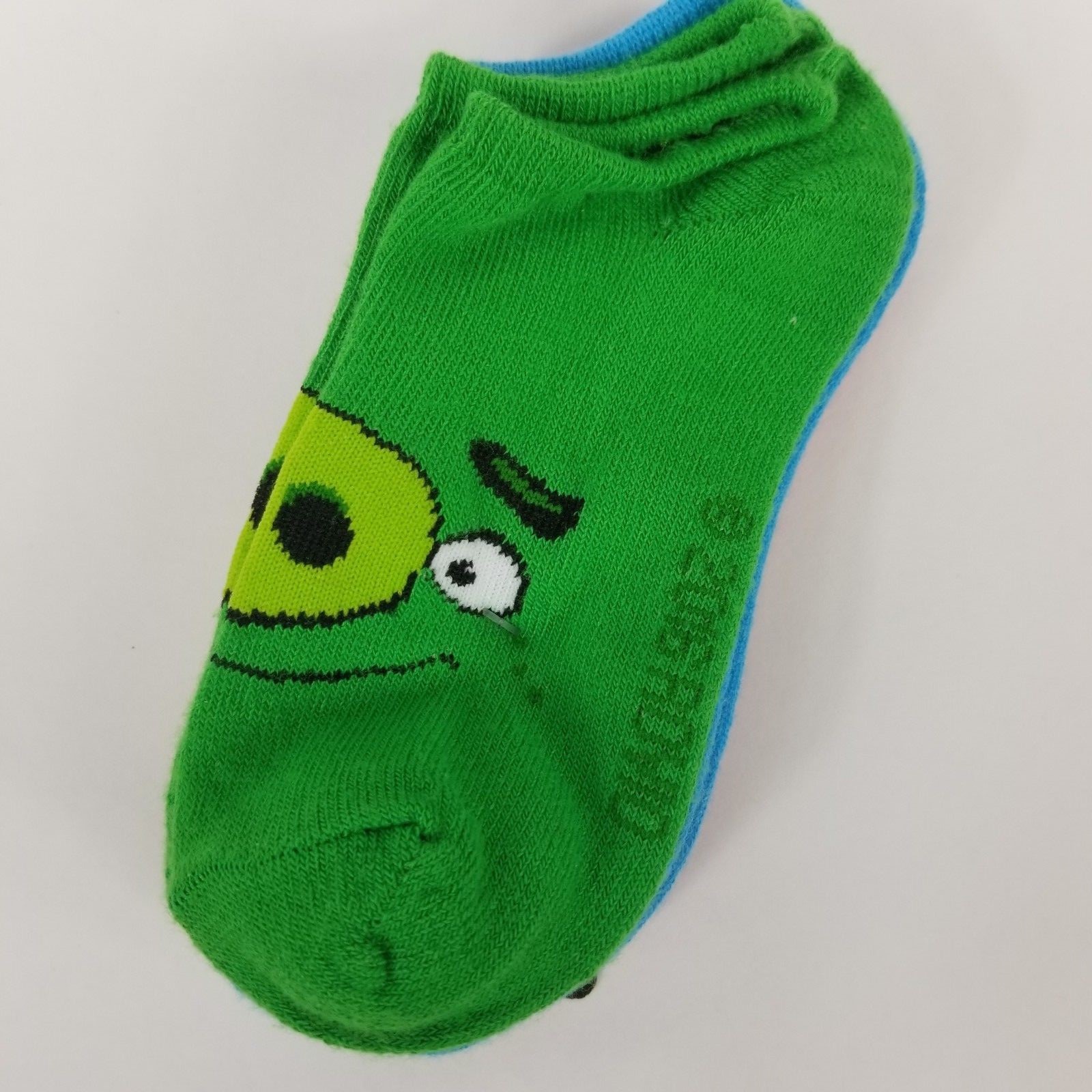 Angry Birds Kids No Show Socks Size 6-8.5 Red Blue Green Shoe Size 7.5-3.5 Bird