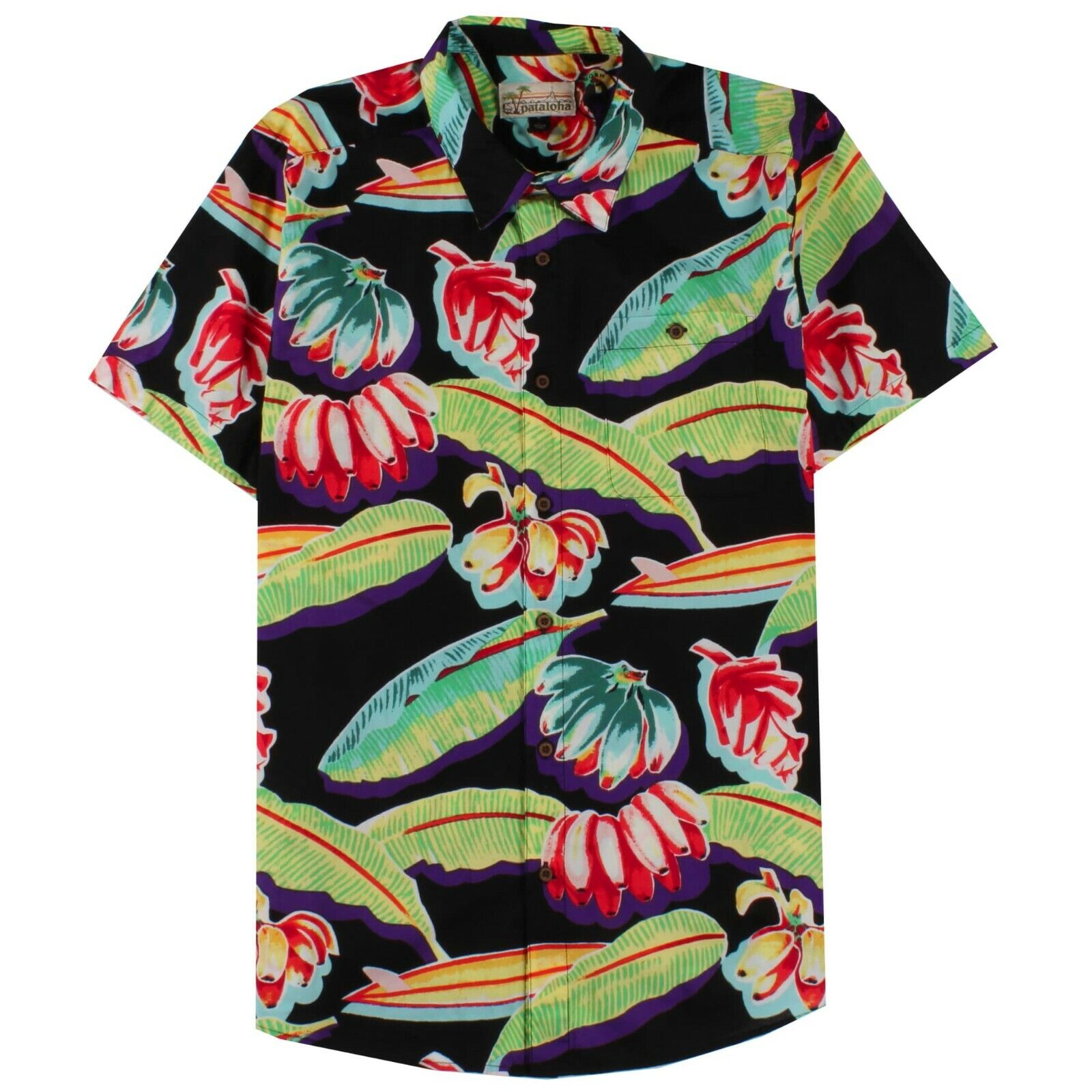 PATAGONIA Pataloha Malihini 88 Bananas Black Green Red PATAGONIA Pataloha Malihini 88 Bananas Black Green Red