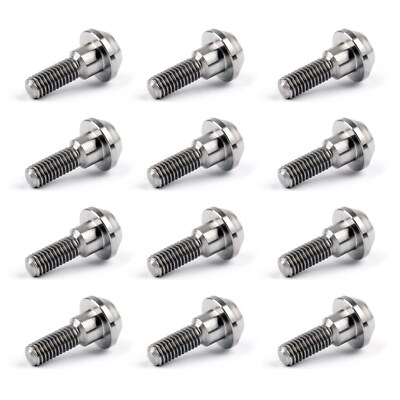 12pc M6x20mm Titanium Disc Brake Rotor Bolts Fit For Yamaha R1 R6 YZF 12x
