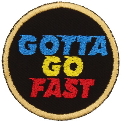 Gotta Go Fast Patch - Made in USA - Sonic Patch - Sonic the Hedgehog Patch