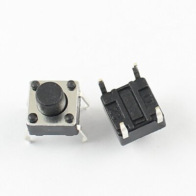 10Pcs Momentary Tactile Tact Push Button Switch 4 Pin DIP 6x6x6mm High 6mm