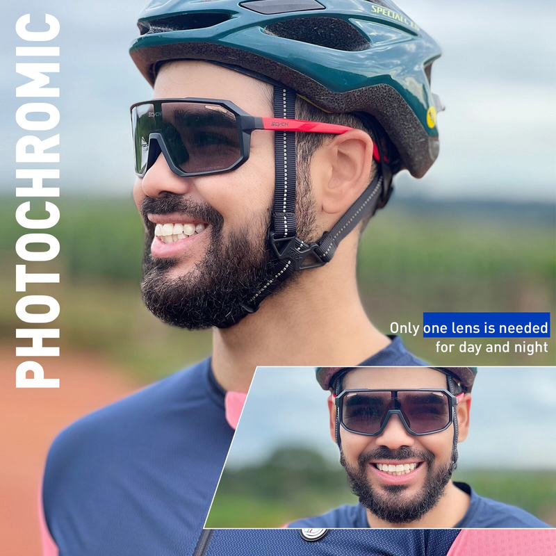 Cycling Glasses Photochromic Sunglasses Men Women Mountain B