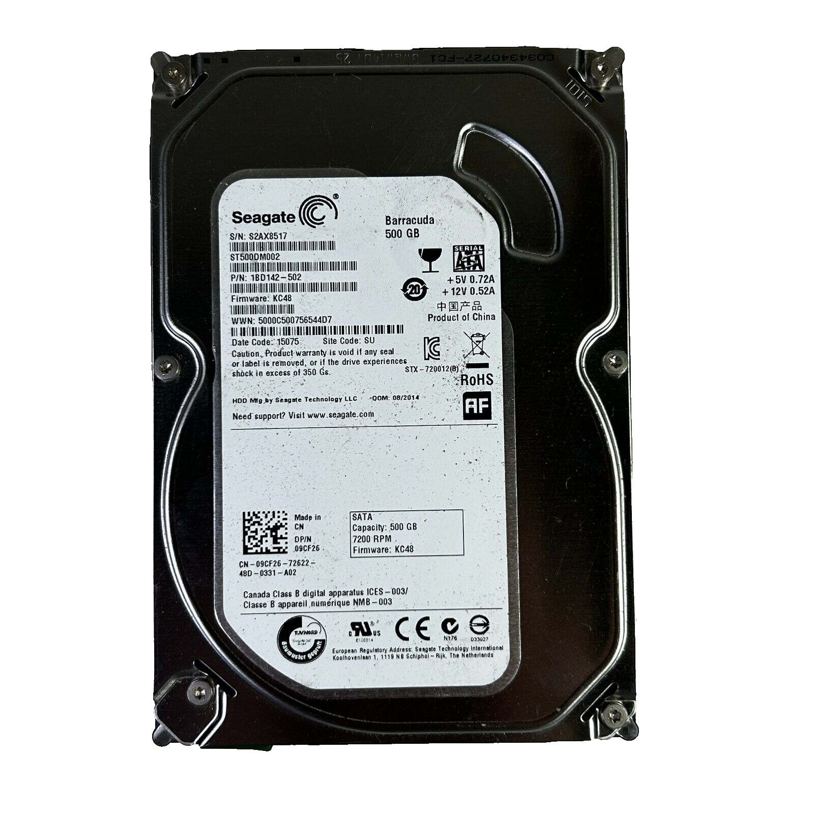 Seagate 500GB Barracuda ST500DM002 3.5