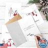 easykart labels 120 Christmas Cards Assortment with Envelopes and Sealing Stickers,3 Santa Theme Designs, 5.75