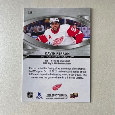 2023 Upper Deck MVP #138 David Perron Silver Script