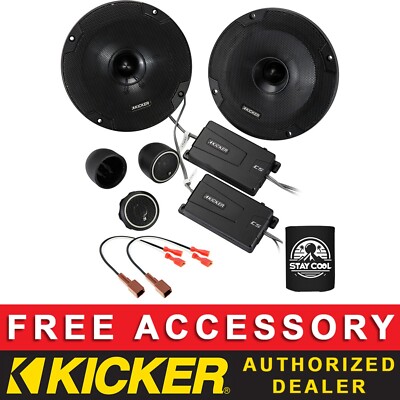 KICKER CSS654 6.5'' OEM SPEAKER REPLACEMENT KIT FOR NISSAN FRONTIER 1998-2004