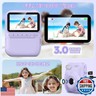 Kids Camera Instant Print, Holiday Birthday Graduation Gifts for Girls and Boys 5-7,Video Digital Kid Photo Camera with 3 Rolls Print Paper, Toddler Toys for 3-12 Years Old (Purple)