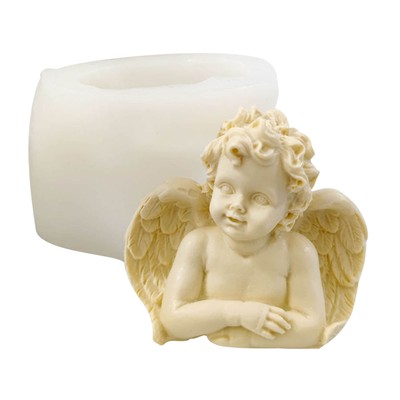 3D Angel Silicone Candle Making Resin Moulds For Handcraft Cake Chocolate