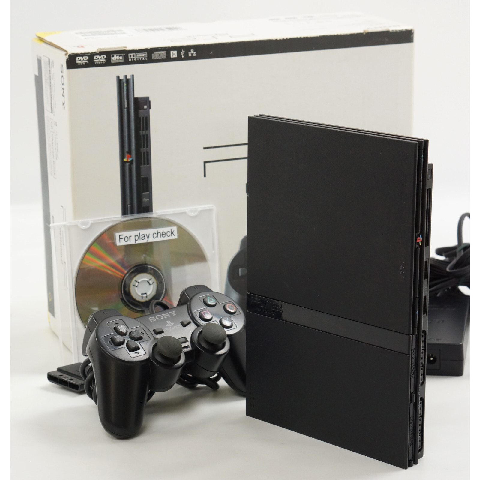 PS2 Slim Console System Charcoal Black SCPH-70000 CB PS2 Slim Console System Charcoal Black SCPH-70000 CB