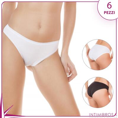 Slip donna Jadea 7000 vita bassa cotone elasticizzato 6 pezzi