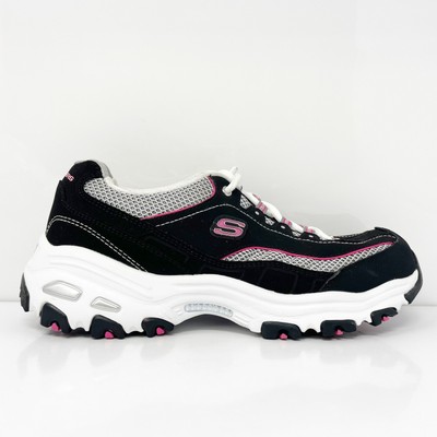 

Skechers Womens D Lites Life Saver 11860 Черные кроссовки Кроссовки Размер 7.5, Черный, D Lites Life Saver